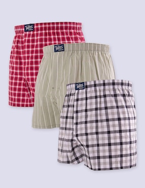 Set bóxer Twins de algodón para hombre 3 piezas