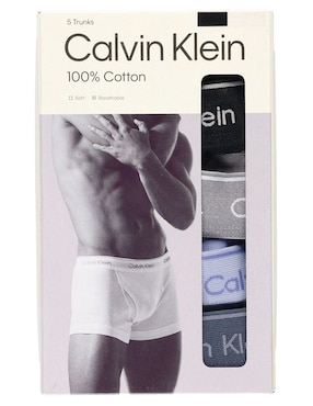 Bóxer trunk Calvin Klein de algodón para hombre 5 piezas