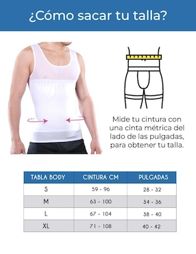 Faja levanta glúteos Bodyadonay con compresión media para hombre