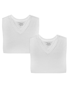 Camiseta Perry Ellis cuello V para hombre