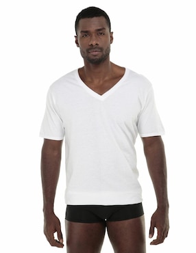 Set camiseta Rinbros cuello V para hombre