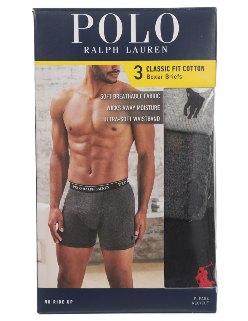 Set bóxer brief de algodón para hombre 3 piezas 6