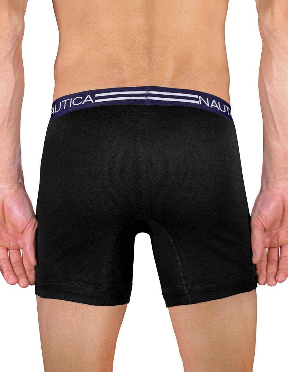 BOXER NAUTICA N60304 3 PZAS, G, NEGRO