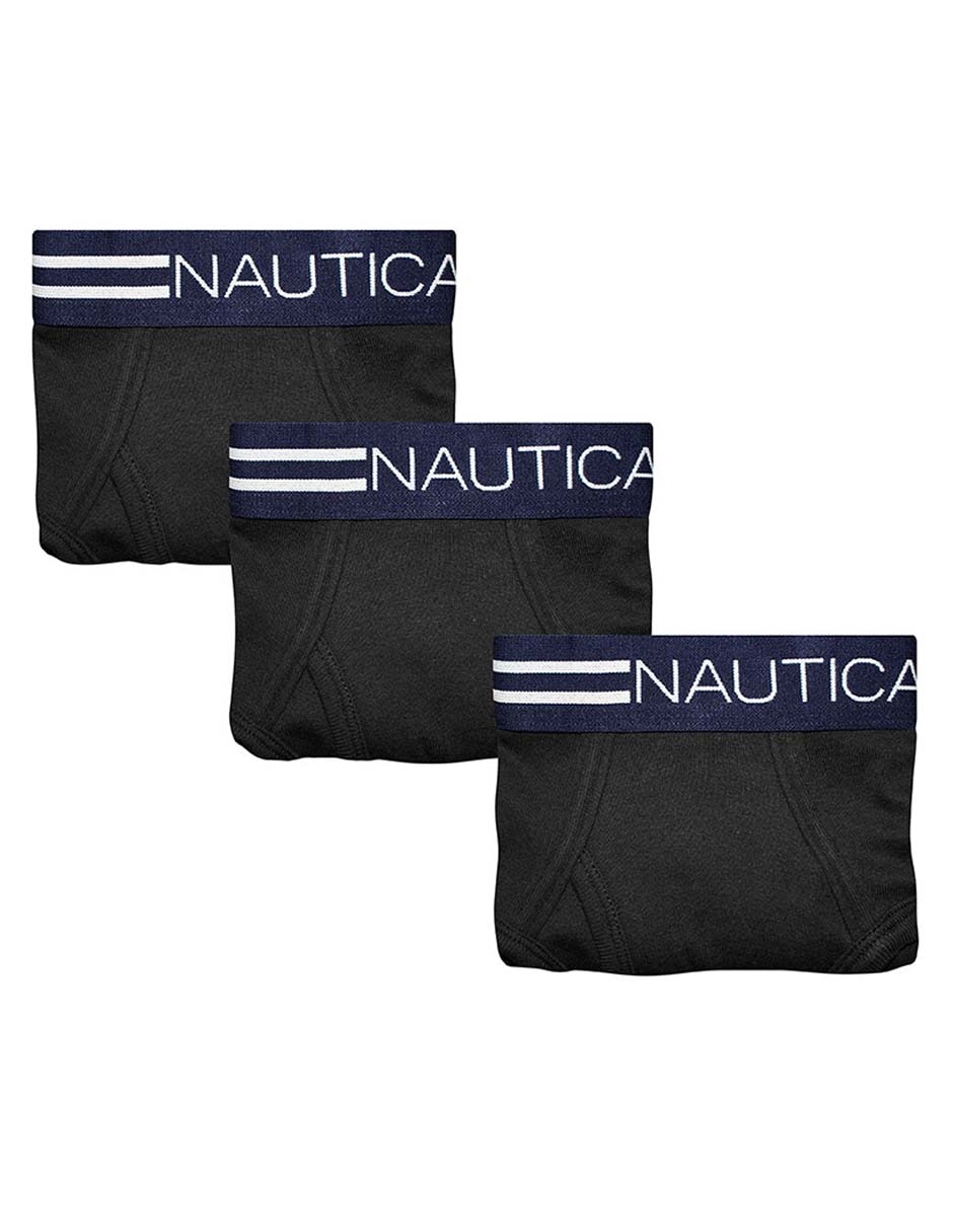 BOXER NAUTICA N60304 3 PZAS, G, NEGRO