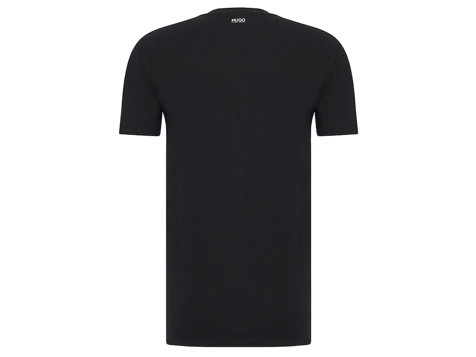 Set de playeras corte slim fit cuello V negra 3