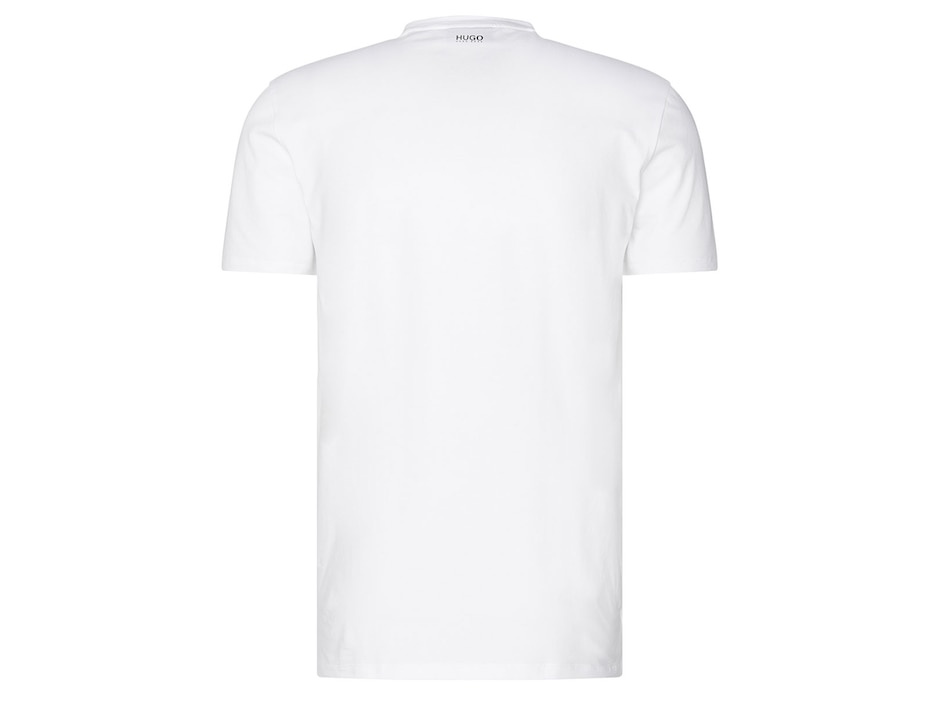 Set de playeras corte slim fit cuello V blanca 3