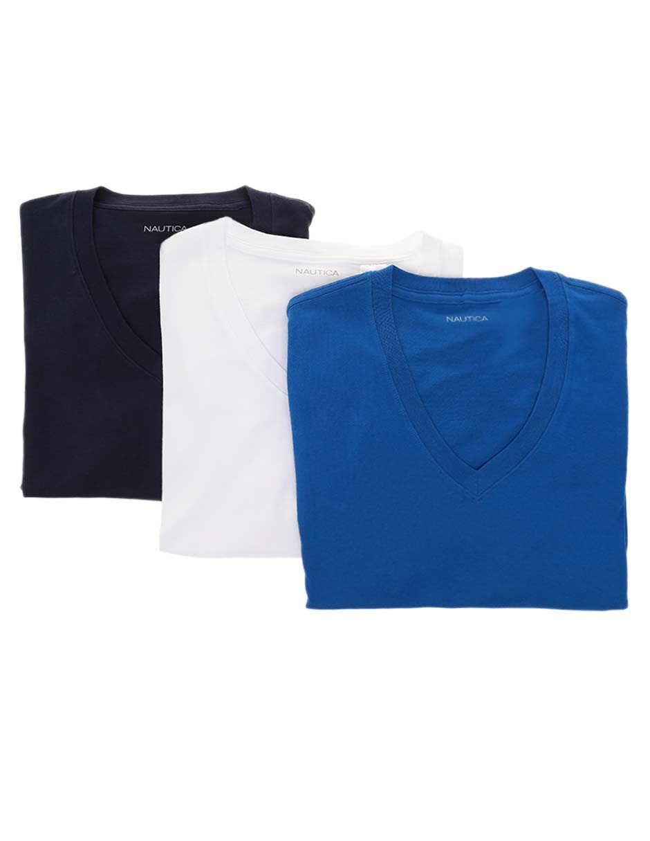 Set camiseta cuello V para hombre 6