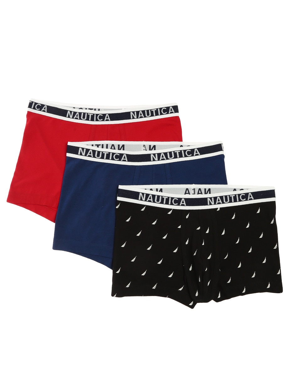 Set boxer trunk Nautica para hombre 3 piezas