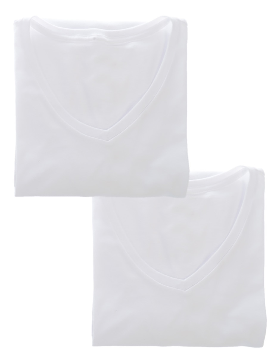 Set camiseta cuello V para hombre 5