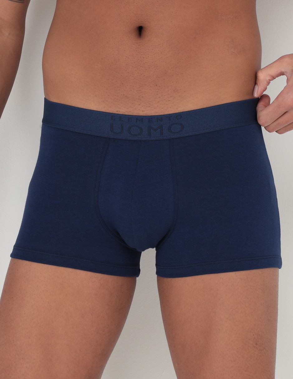 Hombres con boxer shops azul