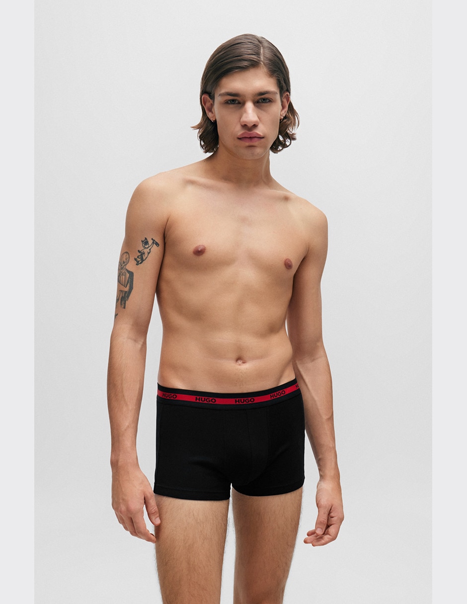 Set bóxer trunk de algodón para hombre 3 piezas 8