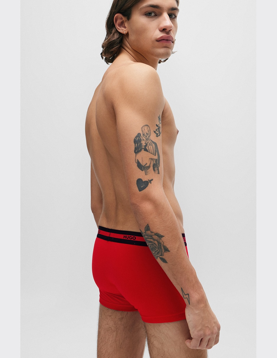 Set bóxer trunk de algodón para hombre 3 piezas 9