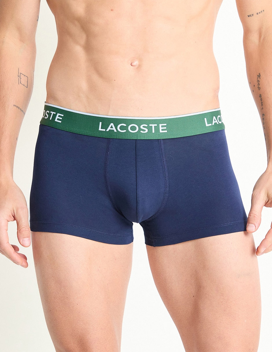 BOXER LACOSTE 19778948, CH, AZUL MEDIO