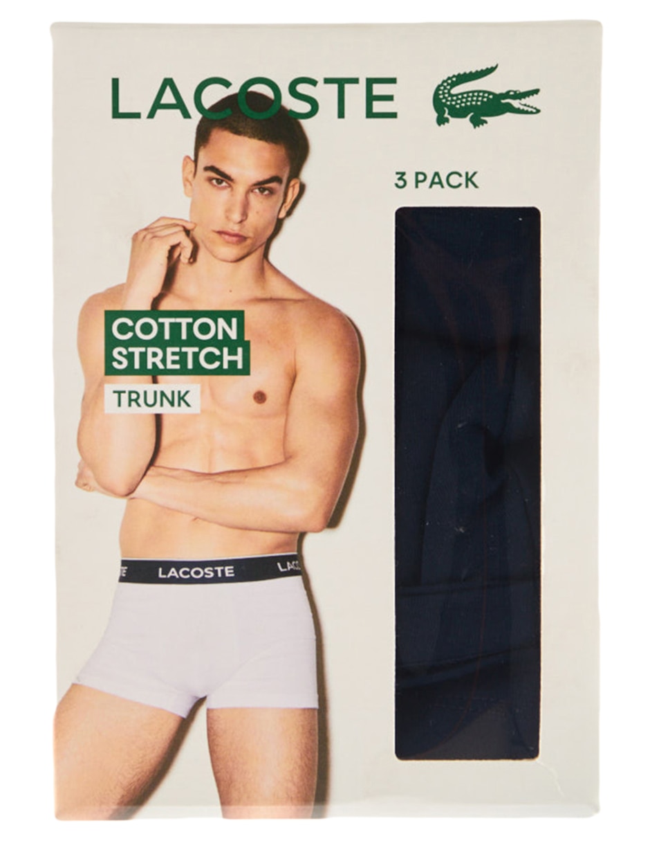 BOXER LACOSTE 19778948, CH, AZUL MEDIO