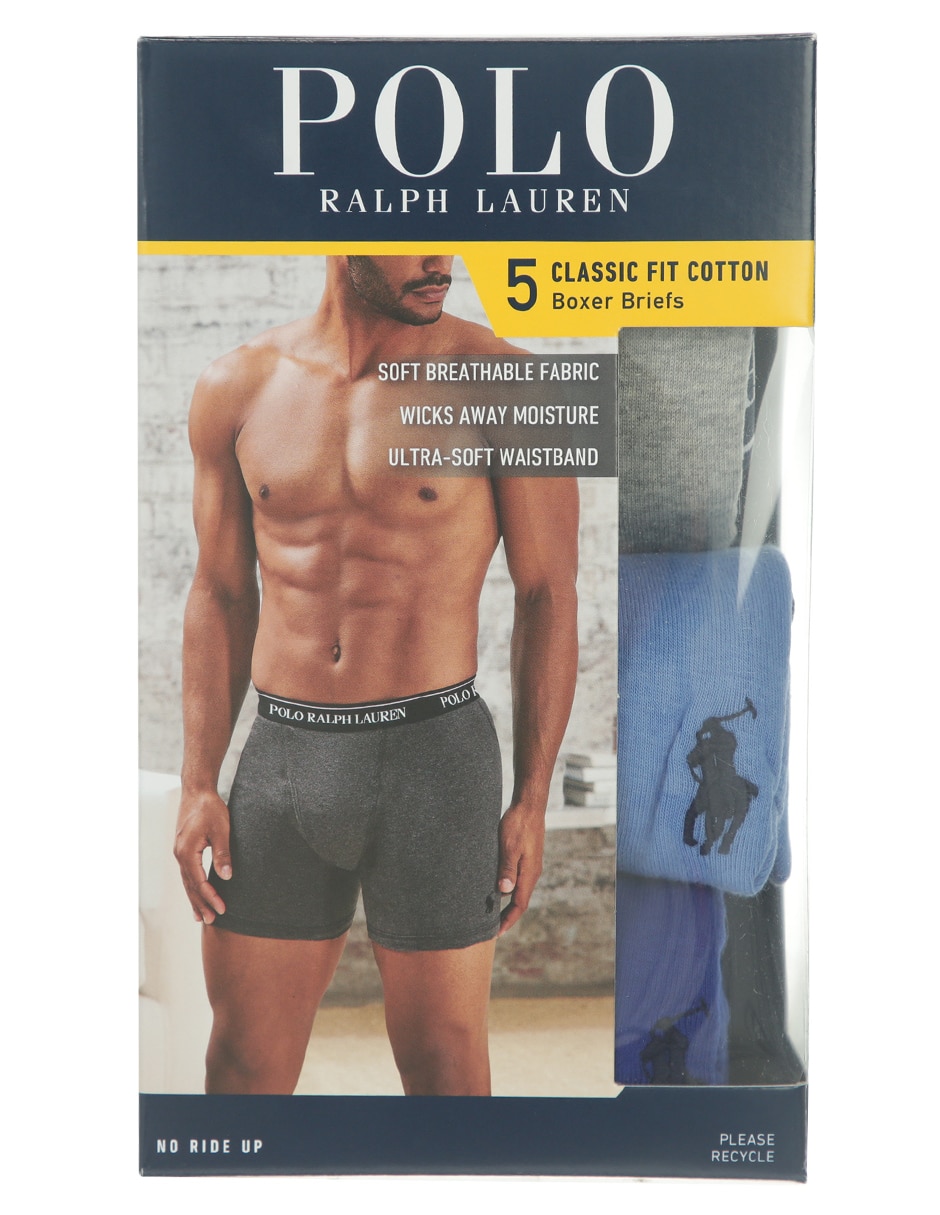 Set bóxer brief de algodón para hombre 5 piezas 7