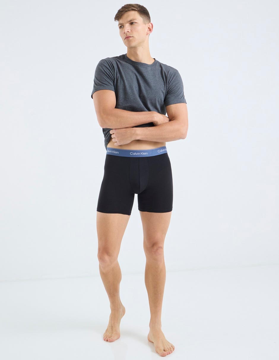 Bóxer brief de algodón para hombre 3 piezas