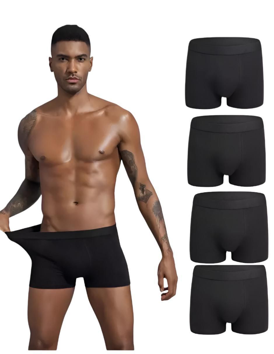 Bóxer de algodón para hombre 4 piezas 4