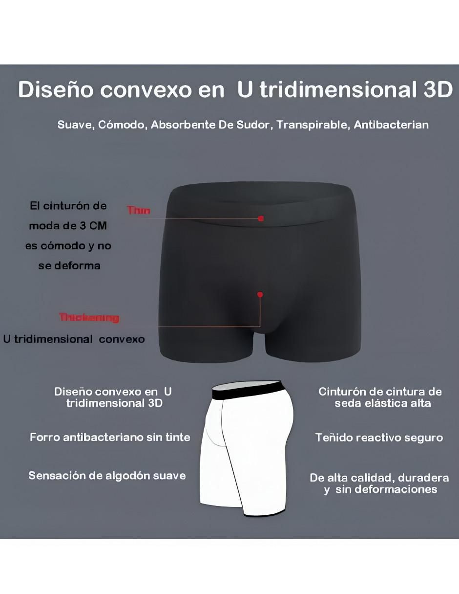 Bóxer de algodón para hombre 4 piezas 5