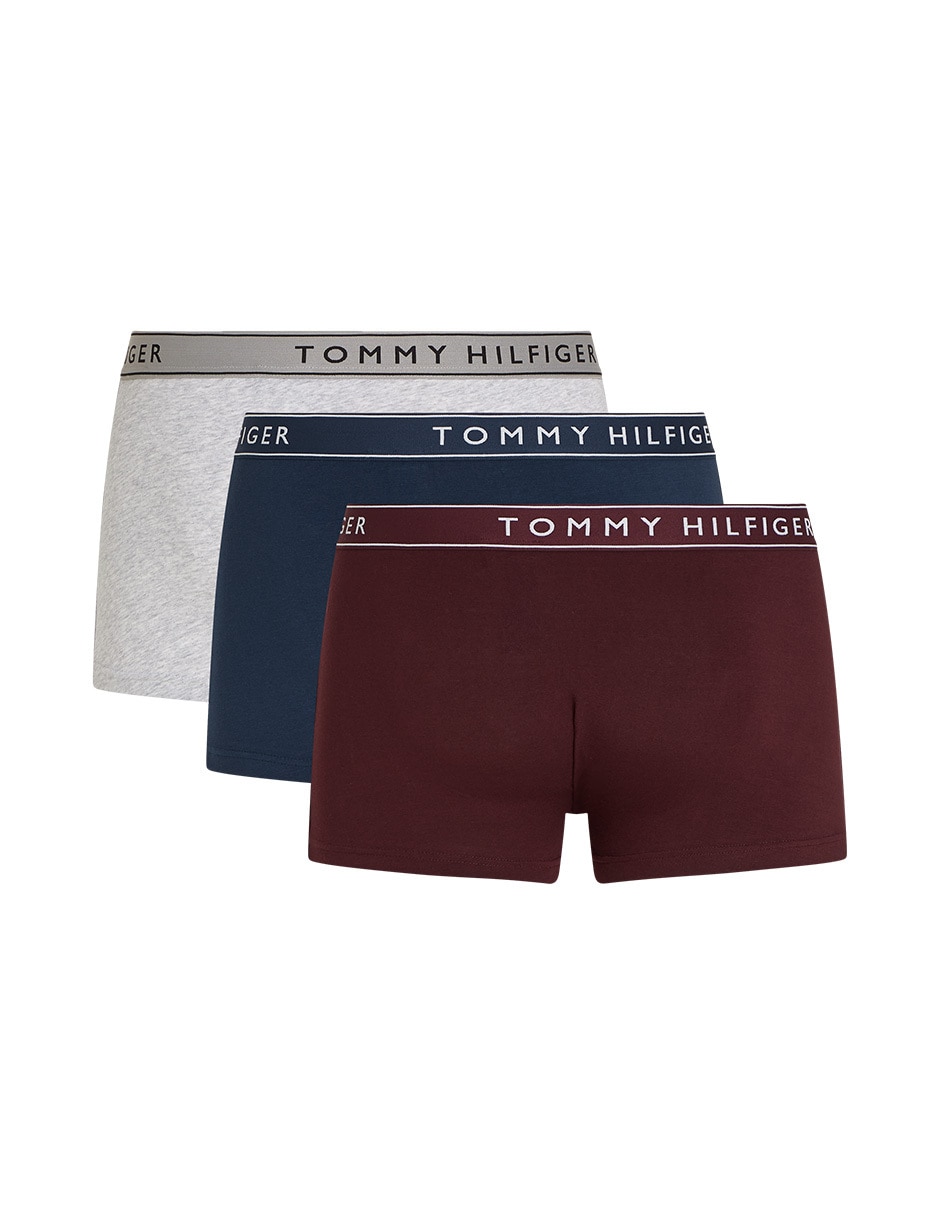Bóxer trunk Hilfiger de algodón para hombre 3 piezas 2