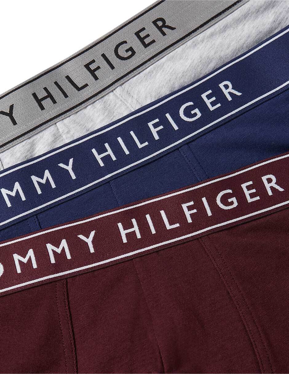 Bóxer trunk Hilfiger de algodón para hombre 3 piezas 3