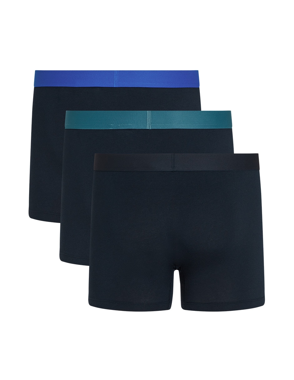 Bóxer brief de algodón para hombre 3 piezas 2