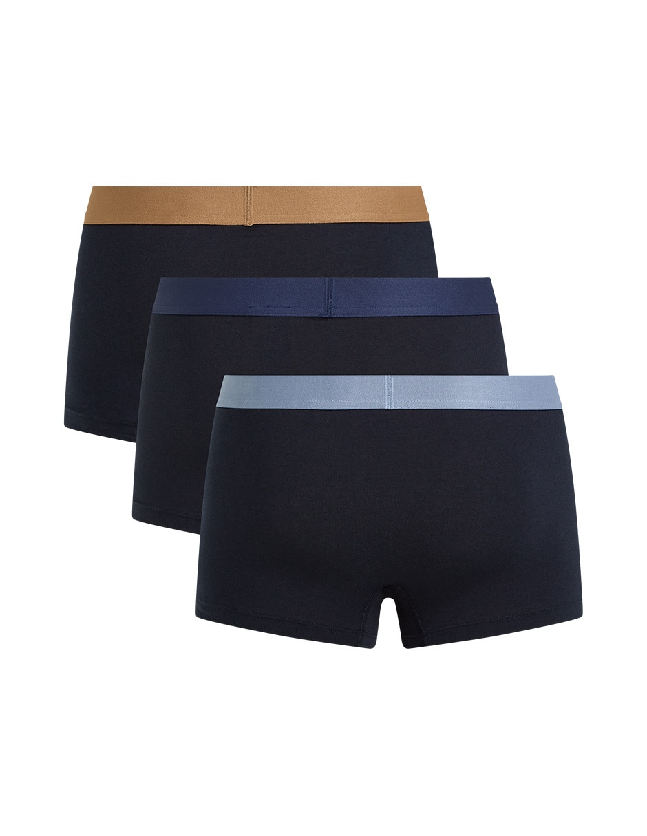 Bóxer trunk de algodón para hombre 3 piezas 2