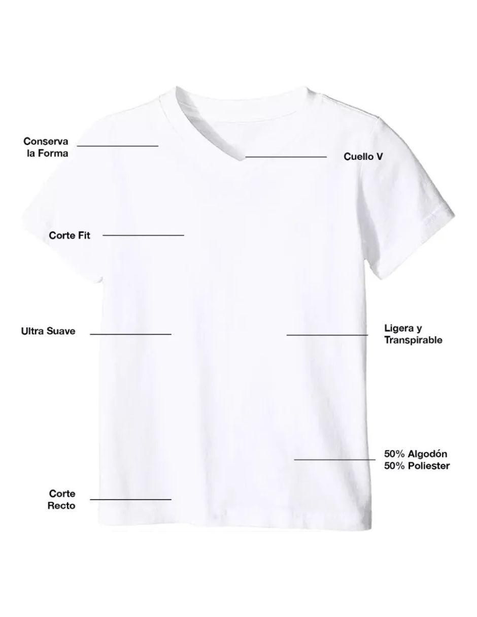 Camiseta cuello v para hombre 3
