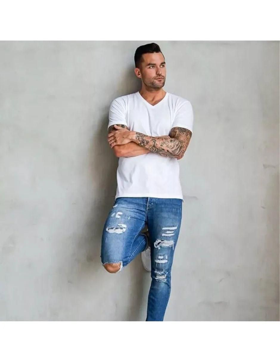 Set camiseta cuello v para hombre 2