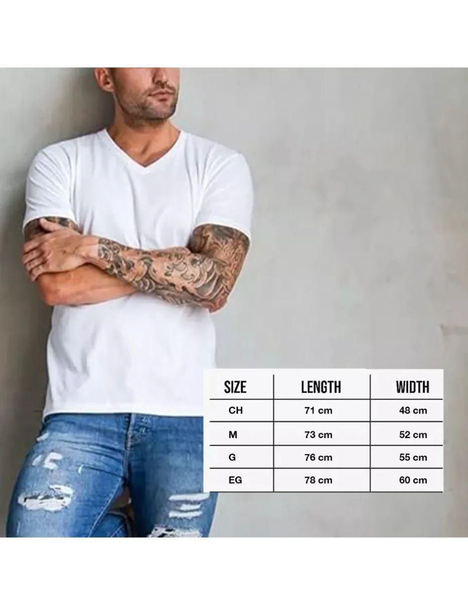Set camiseta cuello v para hombre 5