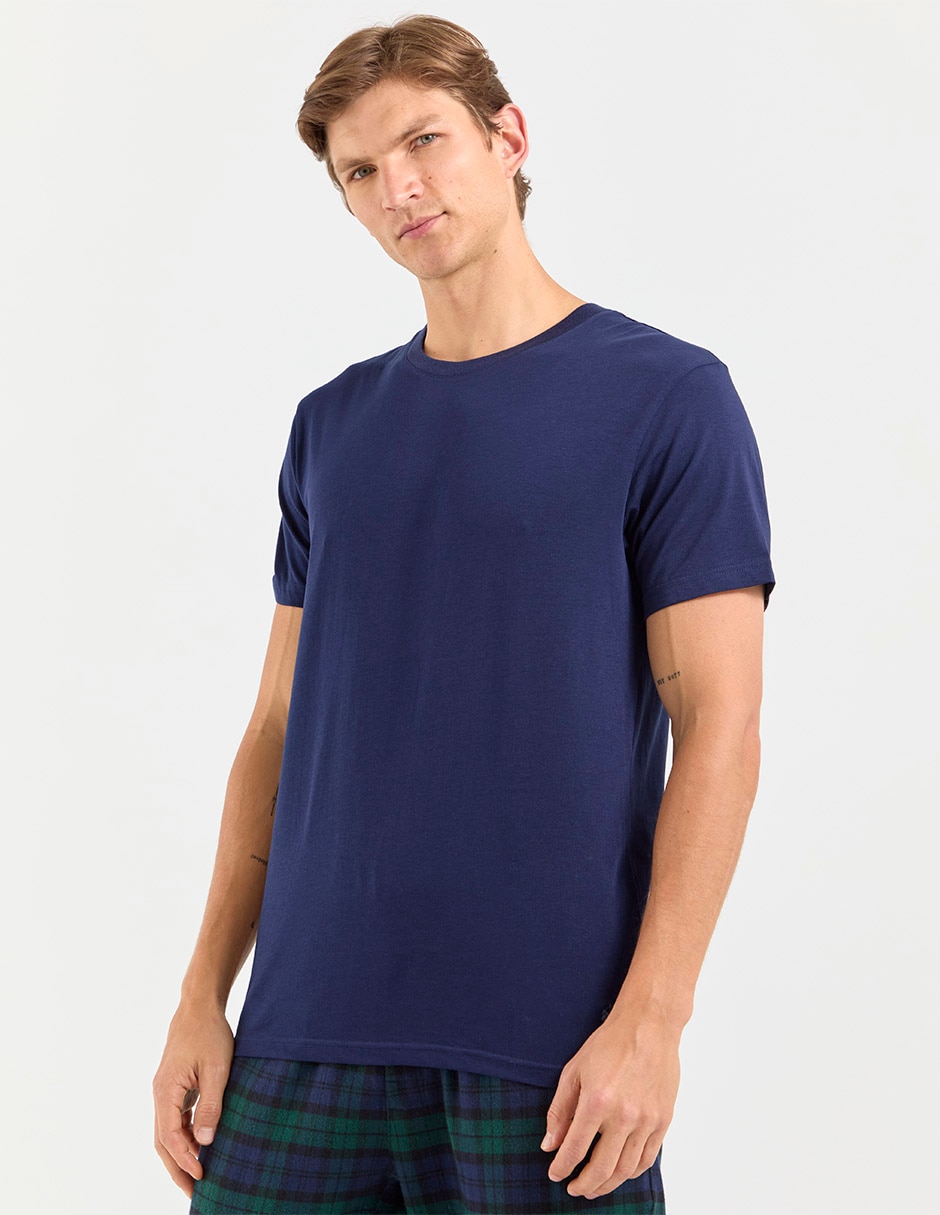 Set camiseta cuello redondo para hombre 3 piezas Set camiseta cuello redondo para hombre 3 piezas