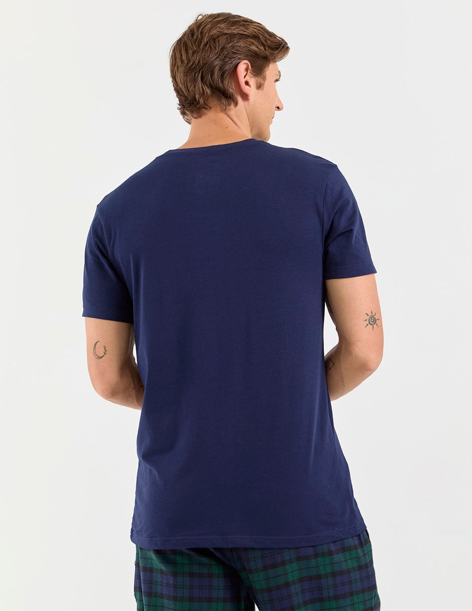 Set camiseta cuello redondo para hombre 3 piezas 7