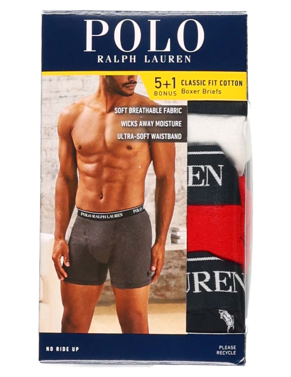Set bóxer brief de algodón para hombre 6 piezas 9