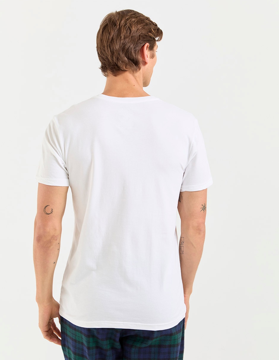 Set camiseta cuello redondo para hombre 3 piezas 2