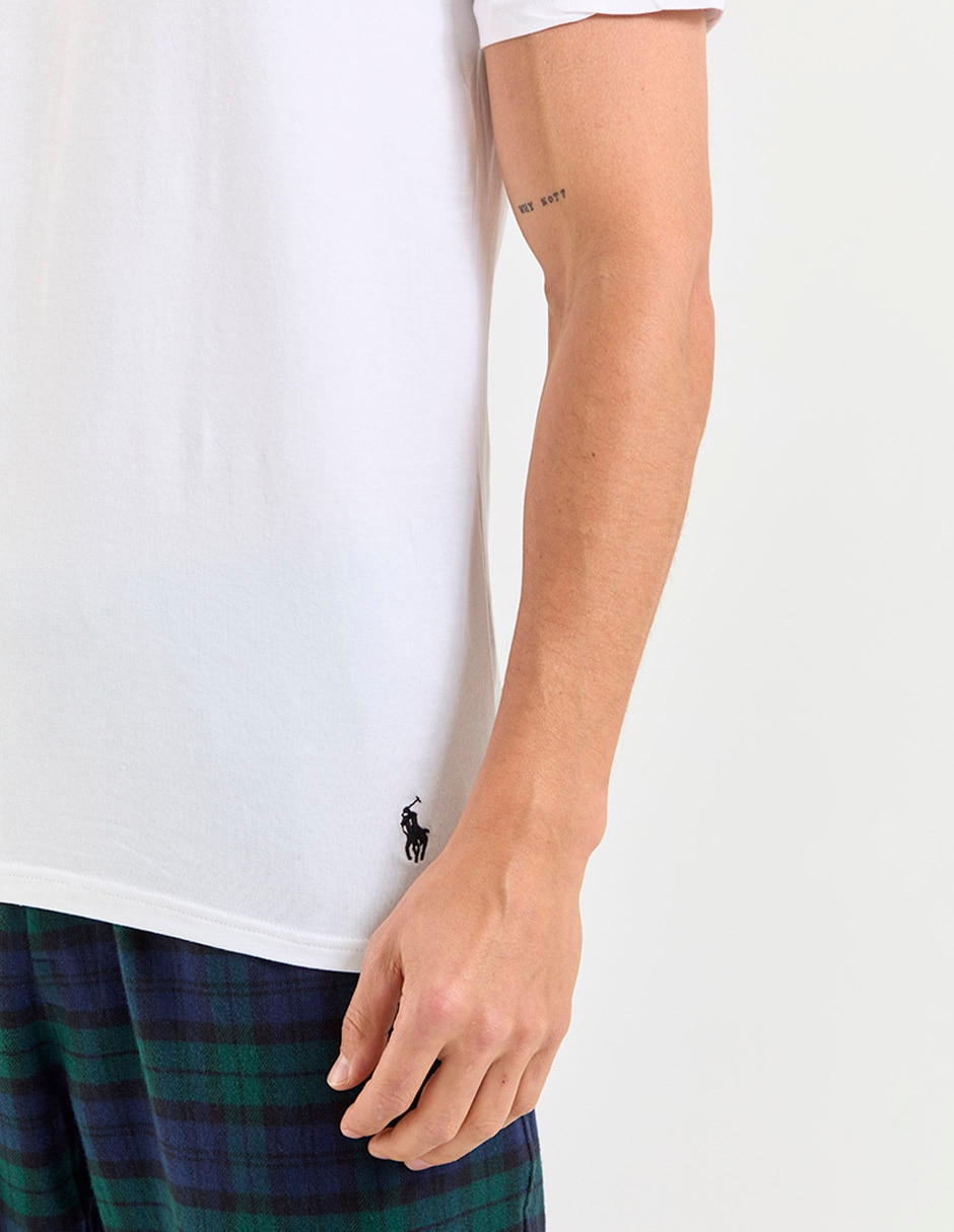 Set camiseta cuello redondo para hombre 3 piezas 4