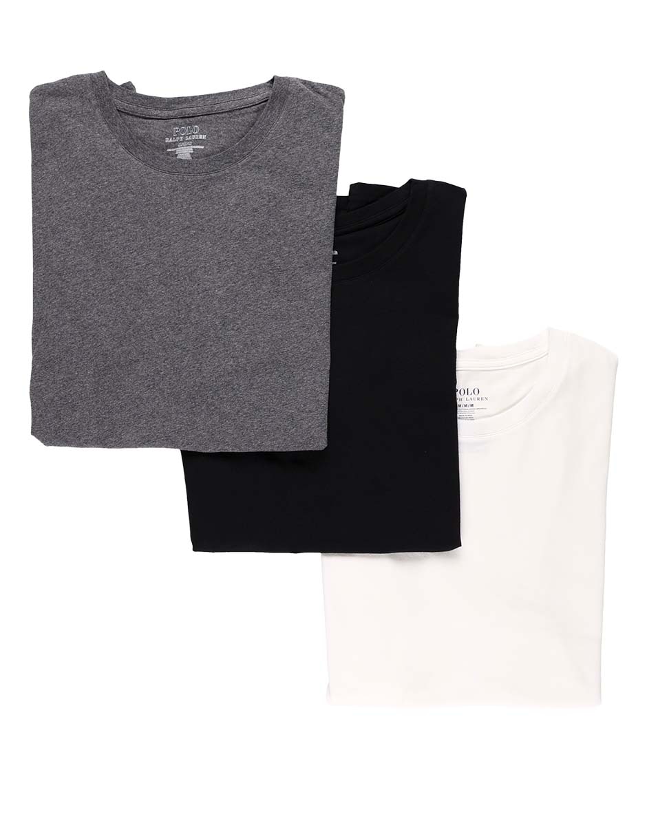 Set camiseta cuello redondo para hombre 3 piezas 5