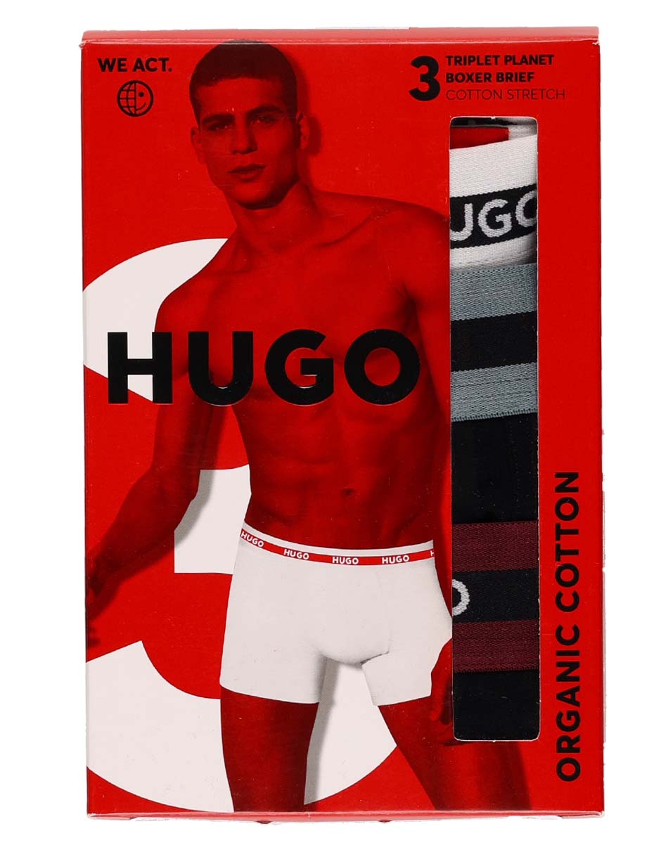 Bóxer brief de algodón para hombre 3 piezas 6