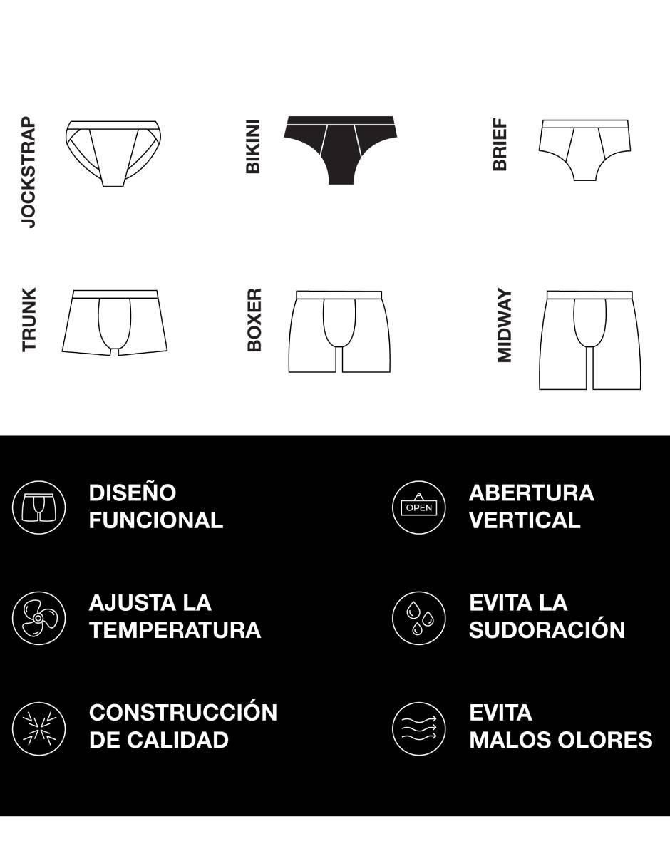 Trusa unnder "de" algodón "para hombre" 1 "piezas" (si aplica)