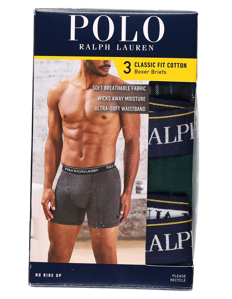 Set bóxer brief de algodón para hombre 3 piezas 7