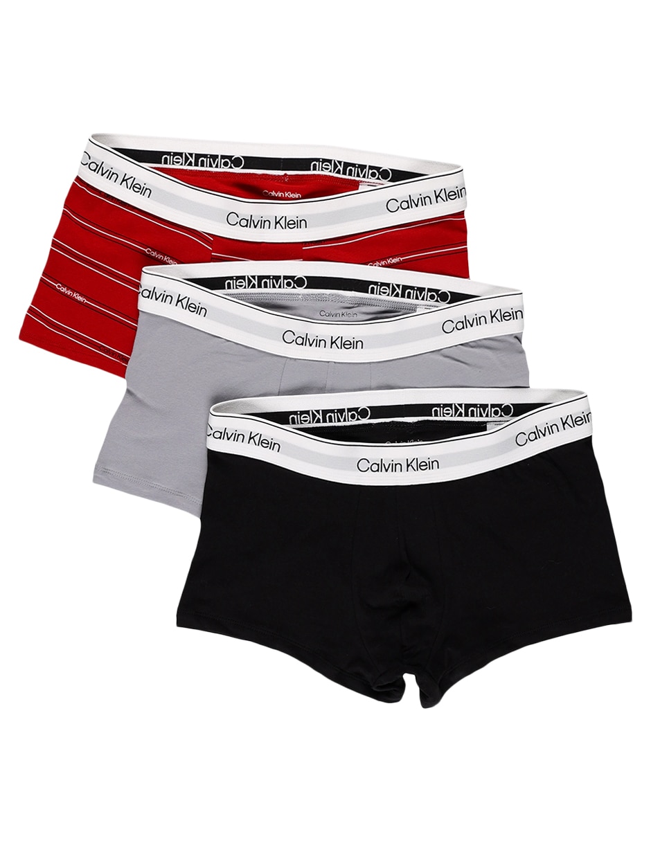 Set bóxer trunk de algodón para hombre 3 piezas 4