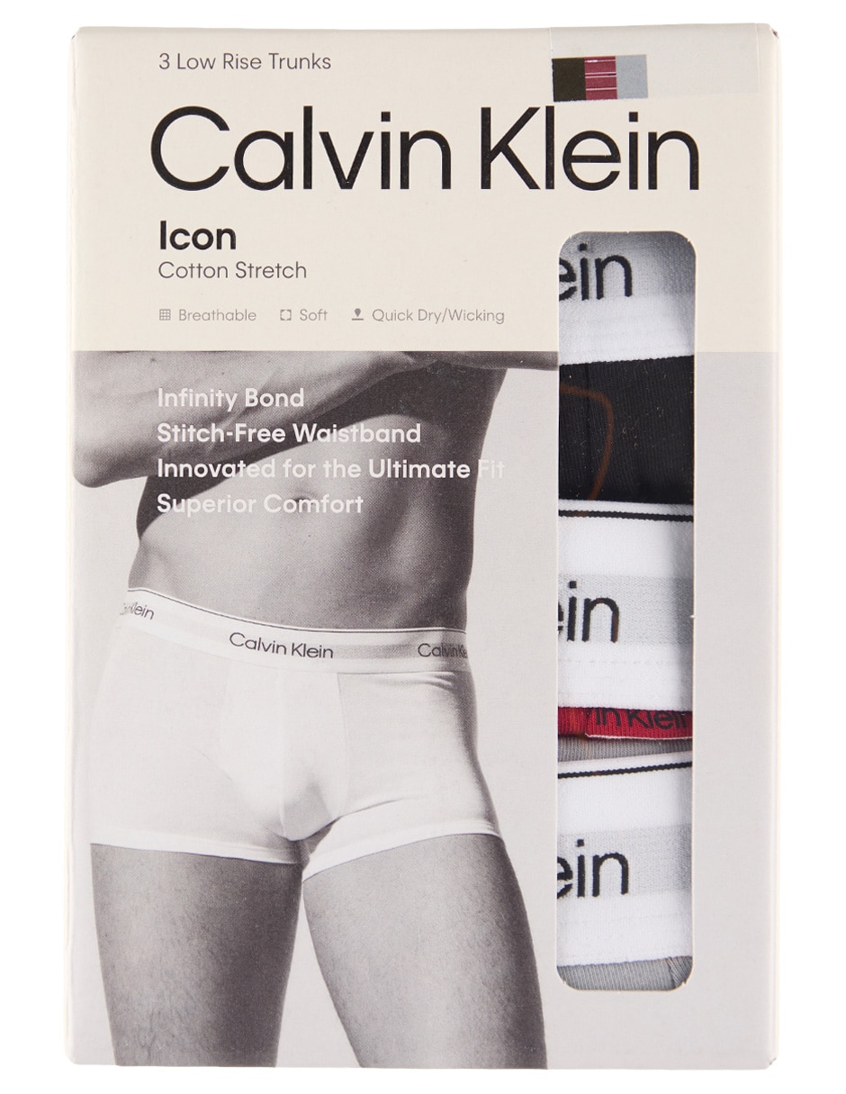 Set bóxer trunk de algodón para hombre 3 piezas 5