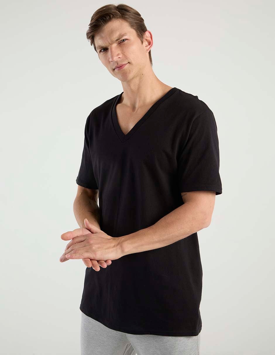 Set camiseta cuello v para hombre