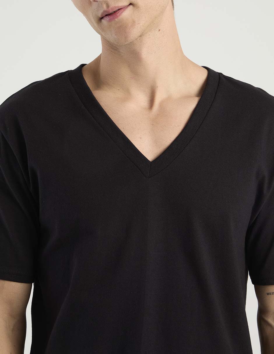 Set camiseta cuello v para hombre 4