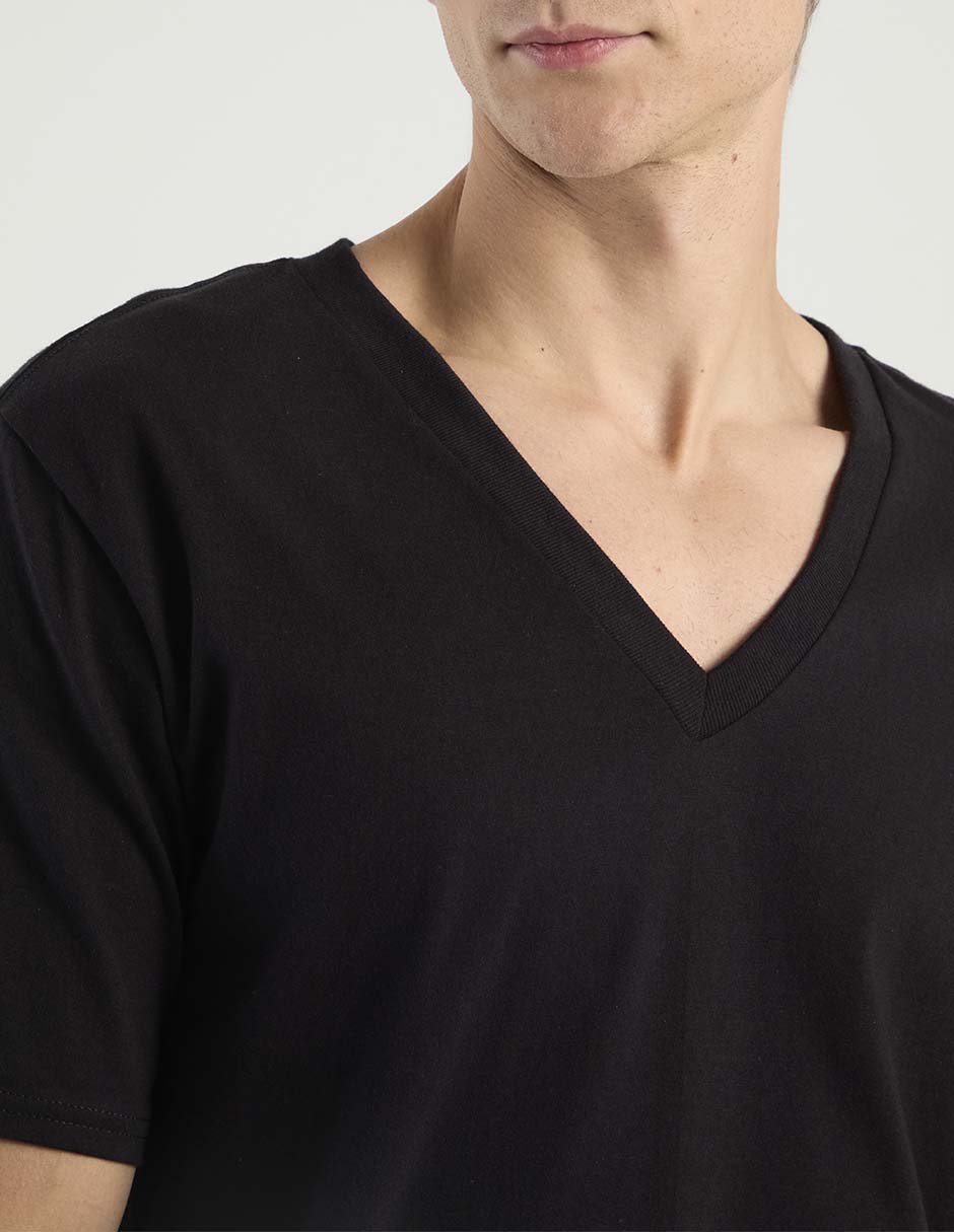 Set camiseta cuello v para hombre 5