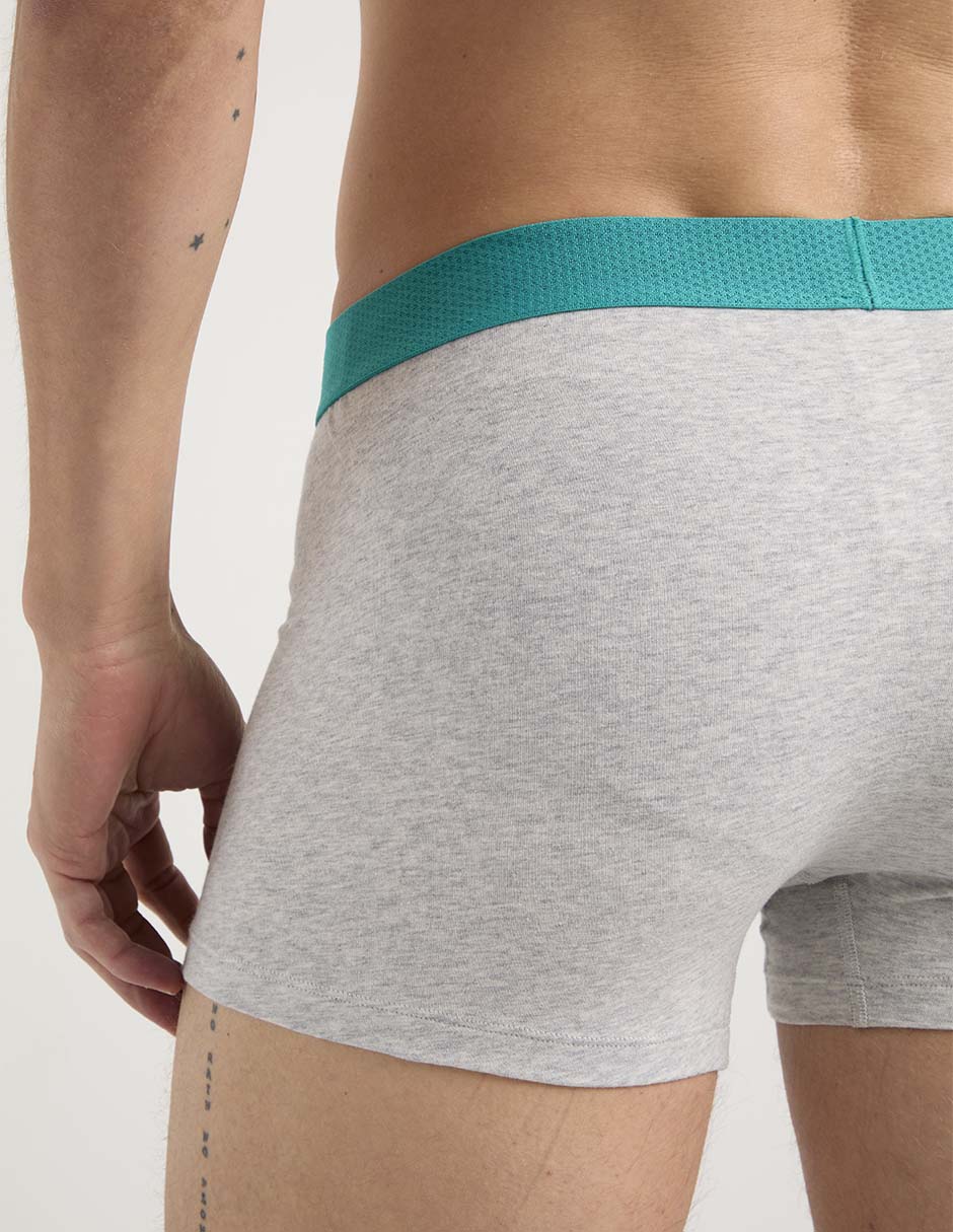Set Bóxer trunk de algodón para hombre 3 piezas 4