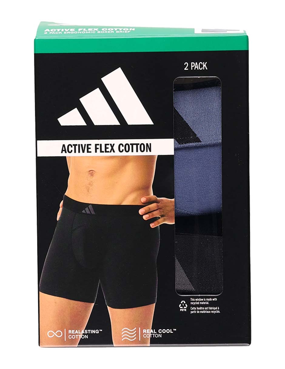 Bóxer brief de algodón para hombre 2 piezas 6