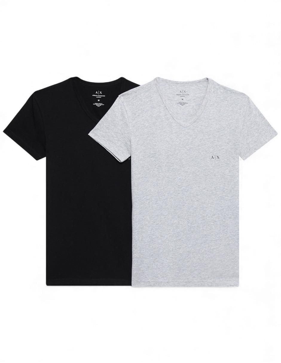 Set camiseta cuello V para hombre
