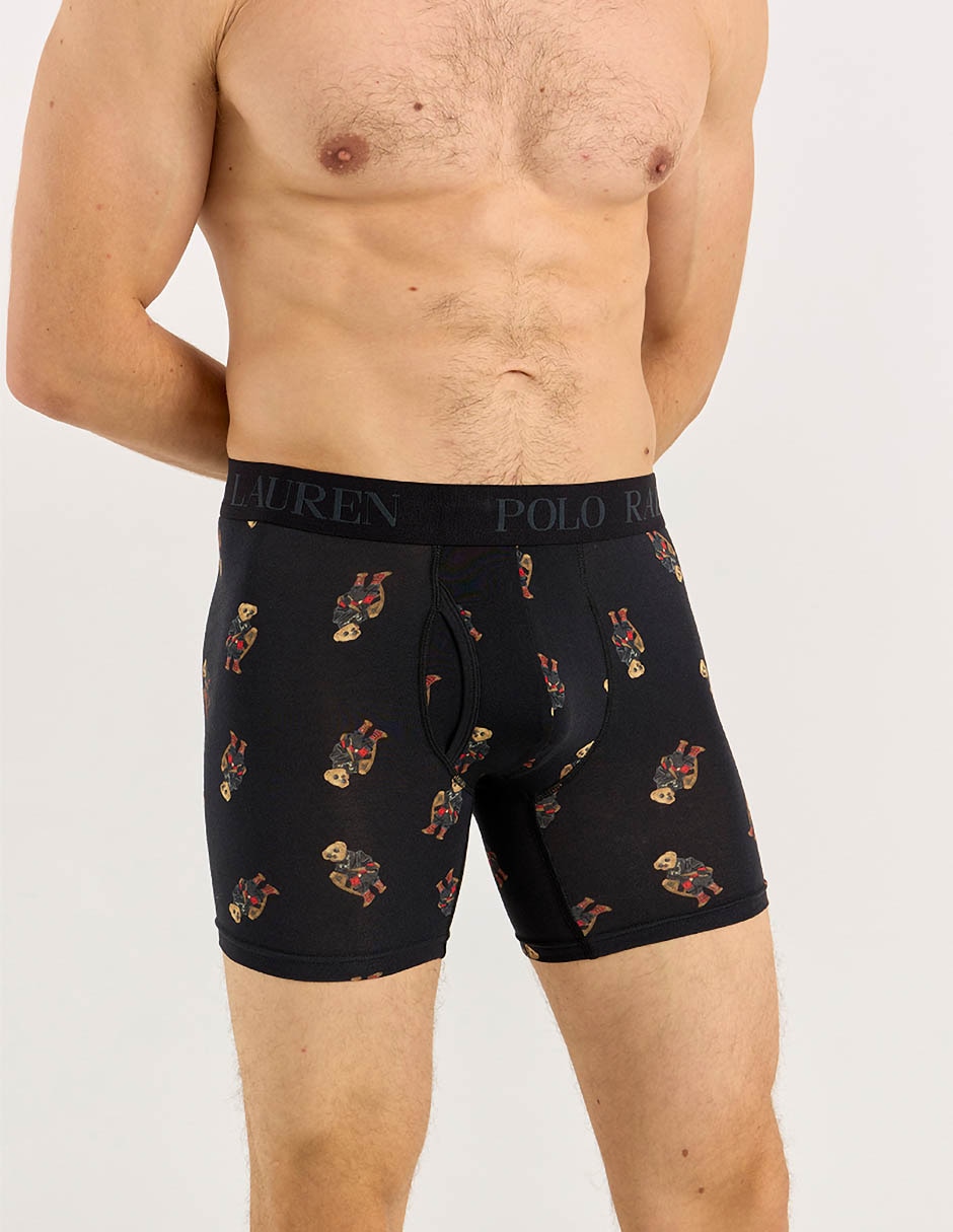 Set bóxer brief Polo Rl de algodón para hombre 3 piezas 2