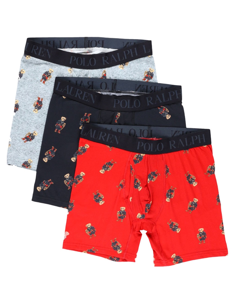 Set bóxer brief Polo Rl de algodón para hombre 3 piezas 5