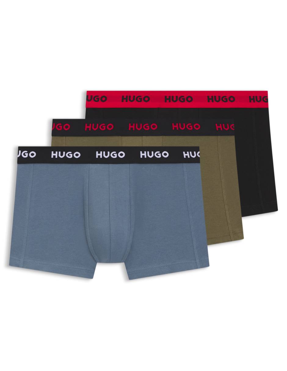 Set bóxer trunk de algodón para hombre 3 piezas 2