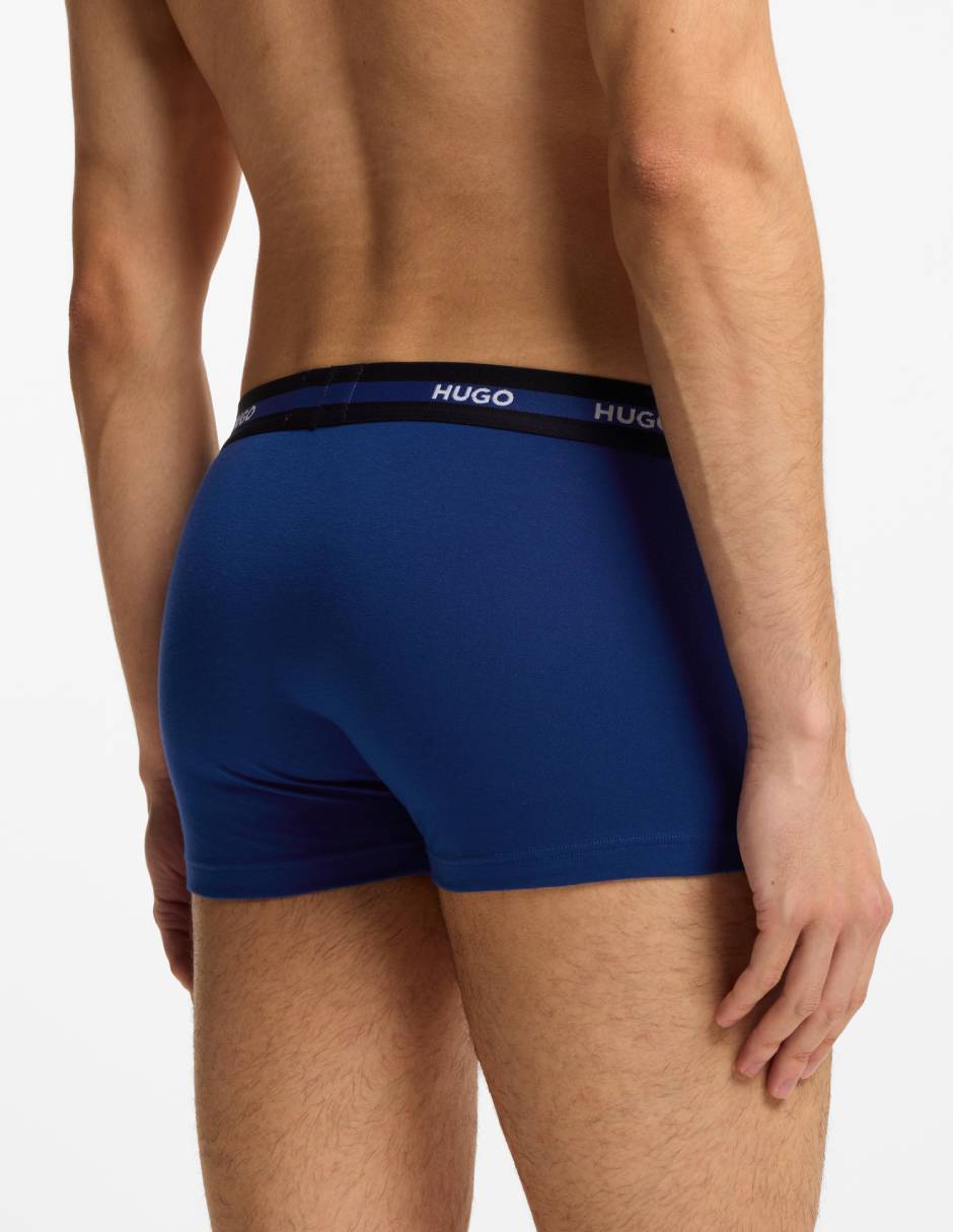 Set bóxer trunk de algodón para hombre 3 piezas 4